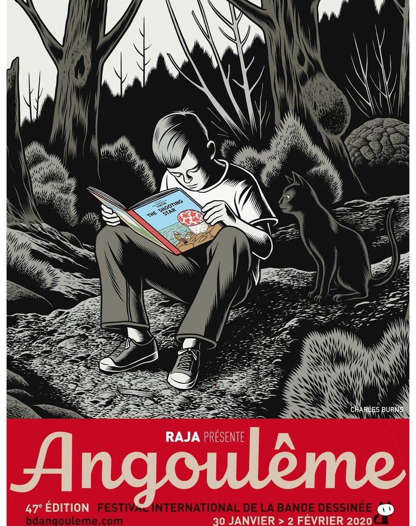 Affiche de Charles Burns pour l'édition 2020 du Festival d'Angoulême